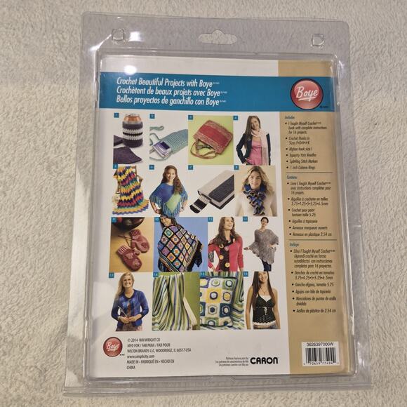 Boye Crochet Beginners Kit with DVD, Book, and Tools - NEW - Picture 6 of 12
